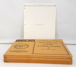 WHITE ACE: First Flight Covers -BLANK PAGES- (11) Packages - NEW/NO STAMPS 