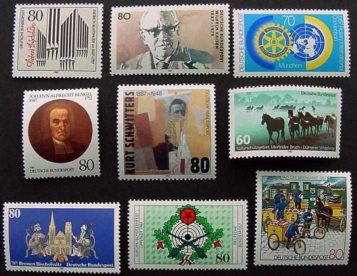 Germany, Scott 1507-1515, all MNH