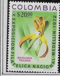 Colombia #807 20p  Orchid (MNH)  CV 9.75