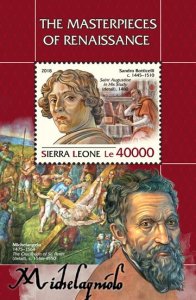 SIERRA LEONE - 2018 - Renaissance Masterpieces-Perf Souv Sheet-Mint Never Hinged