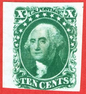 [0430] 1855 Scott#14 used 10c green cv:$140