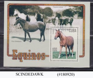 CUBA - 2005 HORSES / DOMESTIC ANIMAL MIN/SHT MNH