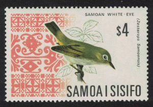 Samoa Samoan White-eye Bird $4 1969 MNH SG#289b MI#200