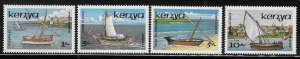 Kenya 1986 Dhows Ships Sc 384-387 MNH A1654