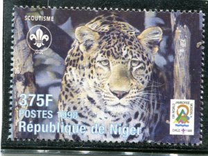 Niger 1998 WILD CAT Scouting Jamboree 1 value Perforated Mint (NH)