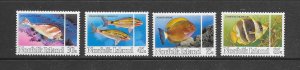 FISH - NORFOLK ISLAND #339-42  MNH