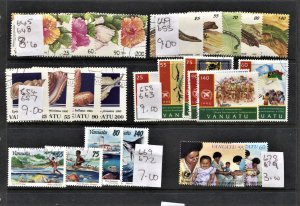 STAMP STATION PERTH Vanuatu #Selection of 6 Sets CTO CV$45.00