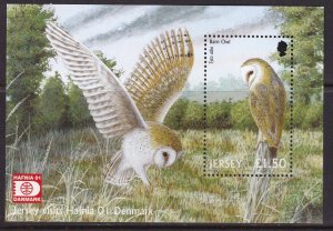 Jersey, Fauna. Birds of Prey, HAFNIA`01 MNH / 2001