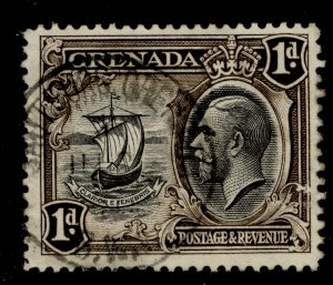 GRENADA SG136, 1d black and sepia, FINE USED. CDS