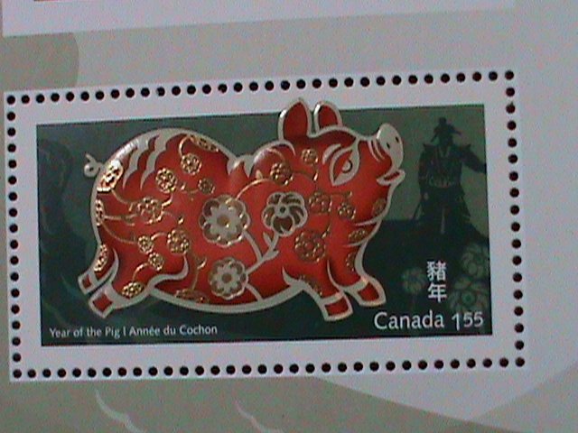 ​CANADA-2007-SC#2202 YEAR OF THE LOVELY BOAR SPECIAL DESIGN-MNH-S/S-VERY FINE