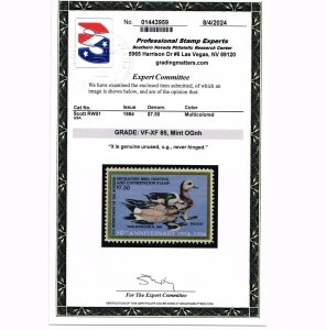 EXCELLENT GENUINE SCOTT #RW51 MINT PRISTINE OG NH PSE CERT GRADED VF-XF 85