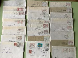 Switzerland A. T. M. Postage vending labels  23 covers duplicates Ref A1172
