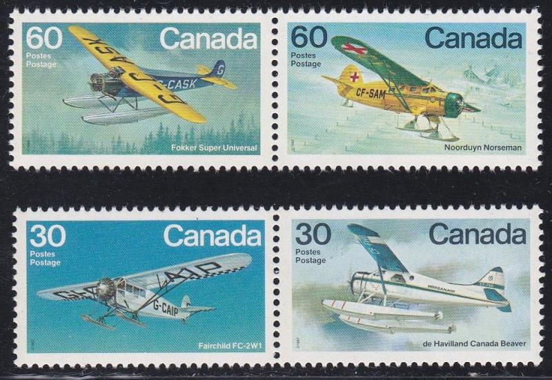 Canada # 969-972, Sea Planes, Mint NH, Half Cat