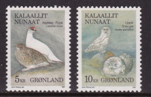 Greenland, Fauna. Birds MNH / 1987