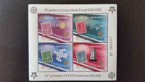 50th anniversary of EUROPA stamps - Montenegro complete 3x Bl + 1x set ** MNH