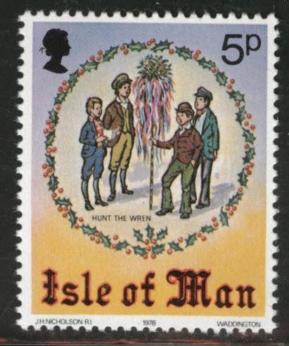 Isle of Man Scott 141 MNH** 1978 wren hunt stamp