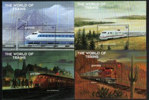 Grenada Stamp 2842-2845  - The World of Trains