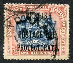 North Borneo SGD49 24c Perf 13.5-14 Post Due (tone spots) Cat 55 Pounds