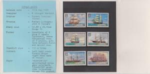 Tuvalu 1981 Ships Post Office Pack