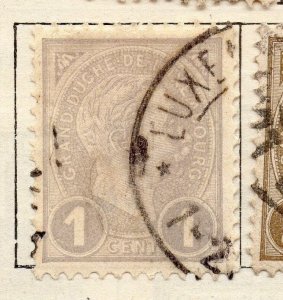 Luxemburg 1895 Early Issue Used 1c. 183986