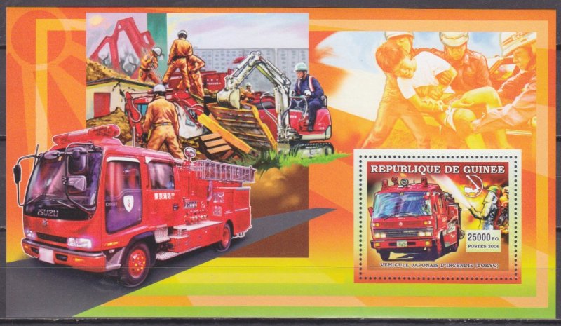 2006 Guinea 4456/B1070 fire trucks in japan 7,00 €​​​​​​​