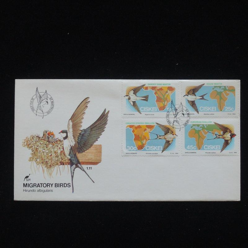 ZG-C417 CISKEI - Birds, 1984, Migratory Birds Cover