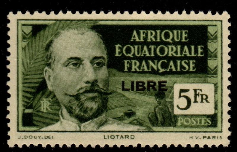 French Equatorial Africa - Scott #121 Mint Libre Overprint 1941