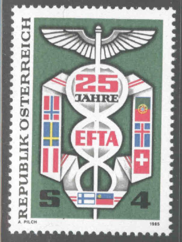 Austria Osterreich Scott 1313  MNH**  1985  Free Trade stamp
