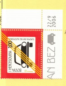 Bosnia (Croat ADM) Sc 165 MNH of 2006 - Euro Car Free Day - JH23