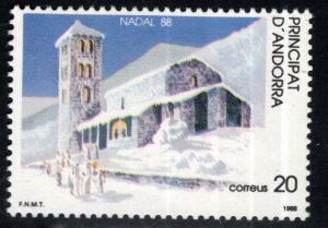 Andorra  (Spanish) Scot 188 complete MNH** Christmas-Navidad 1988 set of 1