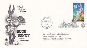 1997, Honoring Bugs Bunny, PCS, FDC (E14044)