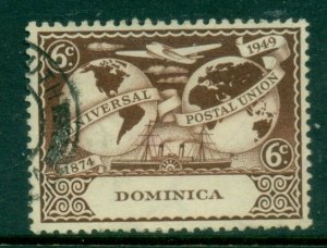 Dominica 1949 UPU 75th Anniv 6c FU