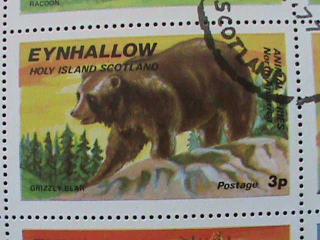 EYNHALLOW SCOTLAND STAMP:1977 WILD ANIMALS CTO- MNH - MINI SHEET