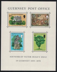 Guernsey Victor Hugo's Exile in Guernsey MS 1975 MNH SC#126a SG#MS130