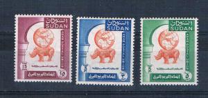 Sudan 121-23 MNH set Arab Postal Union 1958 (S0832)