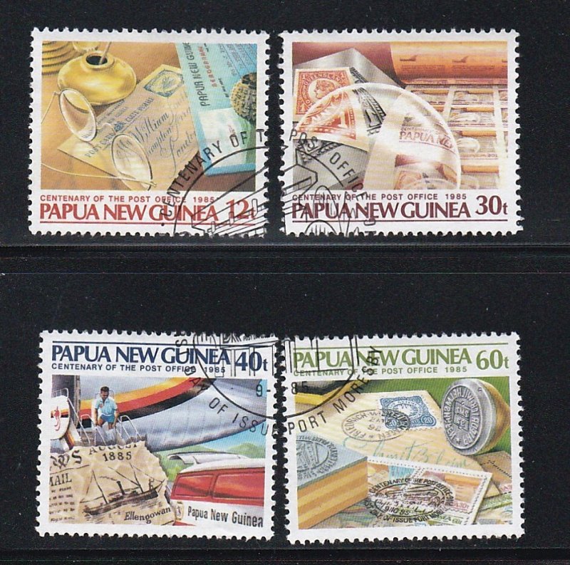 Papua New Guinea # 627-630, Post Office Centenary, Used Set, 1/2 Cat.