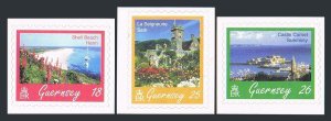 Guernsey 593-595,MNH.Michel 736-738. Island scenes,1997.Shell Beach,Castle Comet