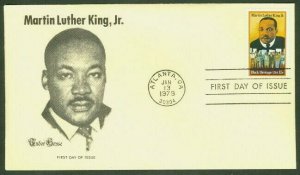 MARTIN LUTHER KING JR FDC TUDOR HOUSE CACHET