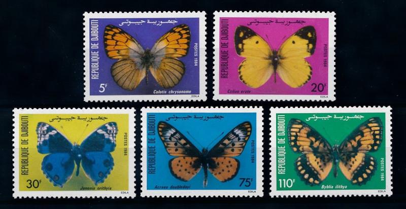 [70928] Djibouti 1984 Insects Butterflies  MNH