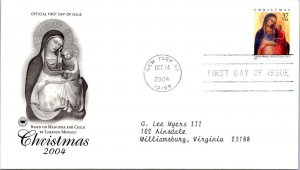 FDC 2004 SC #3879 Madonna & Child - New York, Ny - Single - J3149