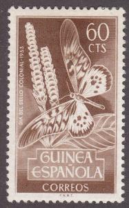 Spanish Guinea 332 Hinged 1953 Papilio Antimachus