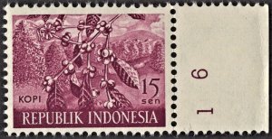 Indonesia 496 MNH VF/XF 15 Sen Kopi (Coffee)