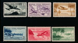 CANAL ZONE C15-C20 MINT LH AIR MAIL