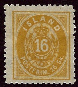 Iceland SC#7 Unused NG F-VF SCV$150.00...Would fill a great Spot!