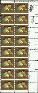 1486, MNH 8¢ Misperforated Freaky Error Plate Block of 16 Stamps * Stuart Katz