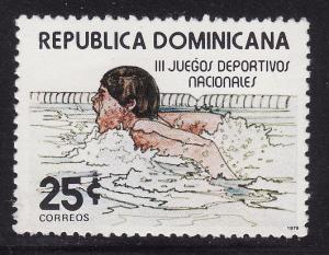 Dominican Republic #816 F-VF Mint NH ** Swimming