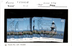 Germany, Postage Stamp, #2345B (10 Ea) Used, 2005 Lighthouse (AD)