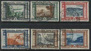 Italy 1933 Graf Zeppelin Airmails complete set used
