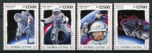 Sierra Leone Space Stamps 2020 MNH Alexei Leonov 1st Spacewalk 4v Set