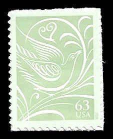 PCBstamps   US #3999 63c Dove facing right, MNH, (9)